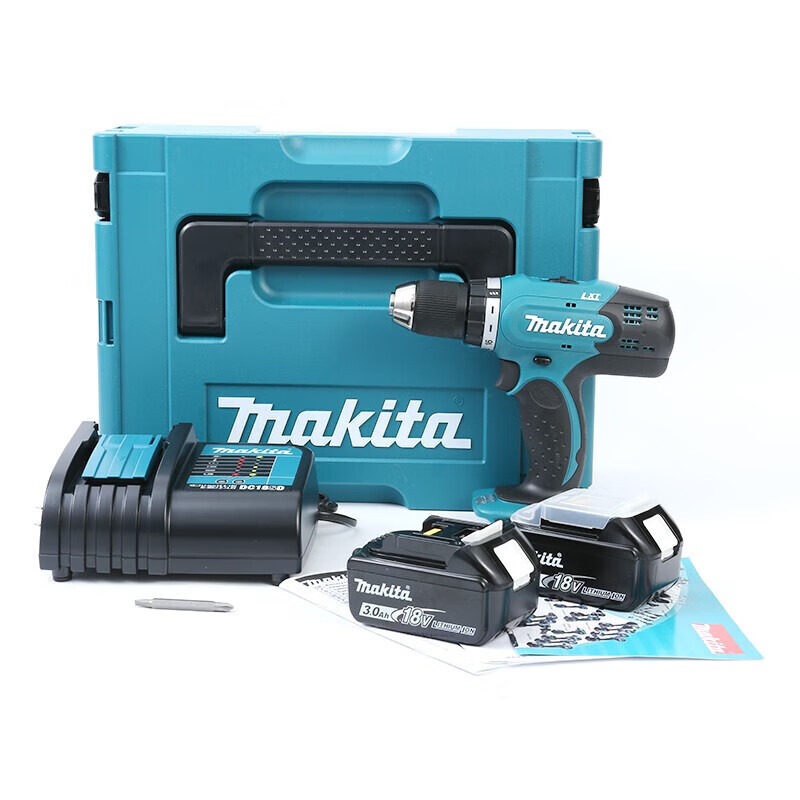 Дрель электрическая Makita DDF453SFJ + две батареи 18V/3.0Ah