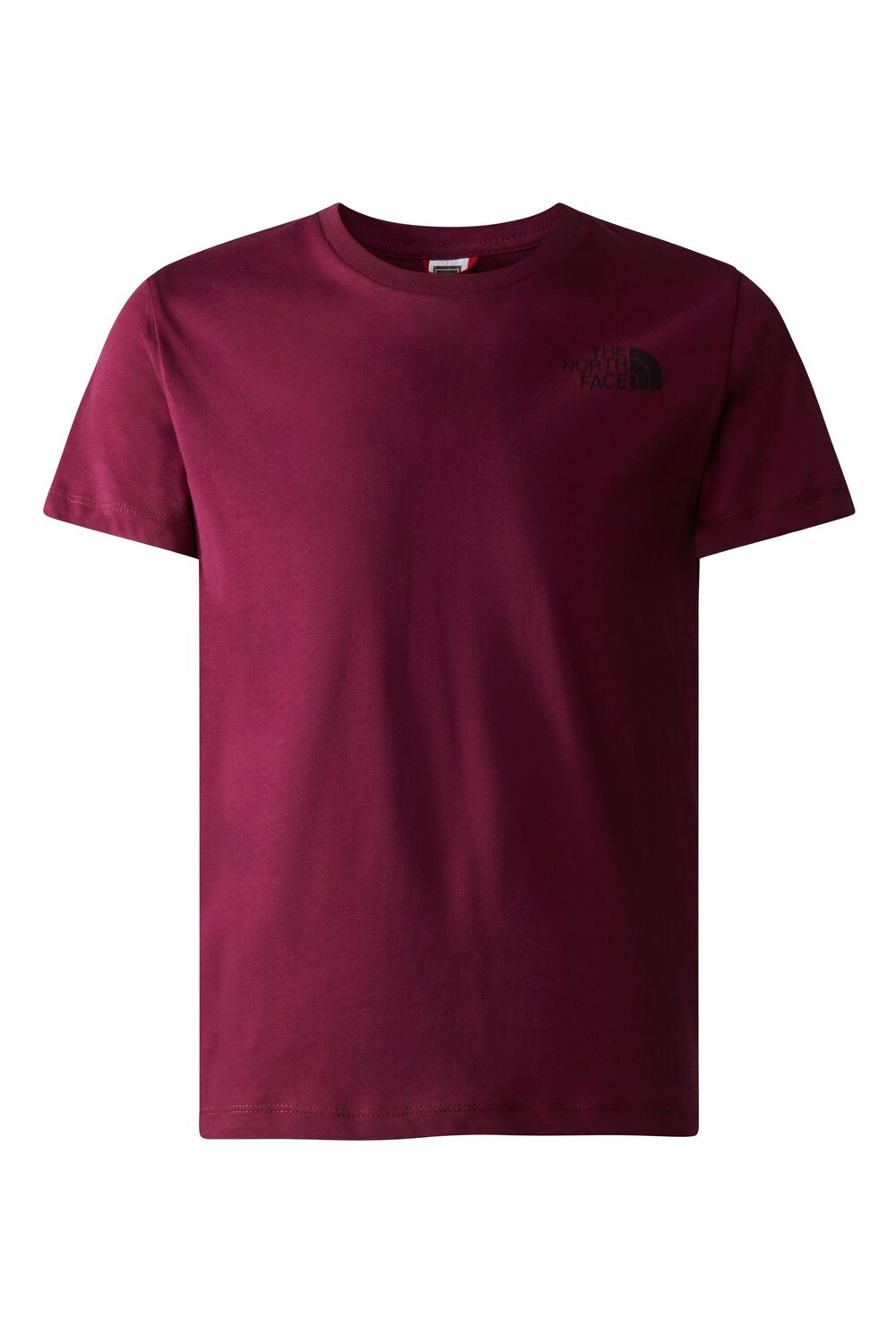 

Простая футболка с куполом для подростков The North Face, красный