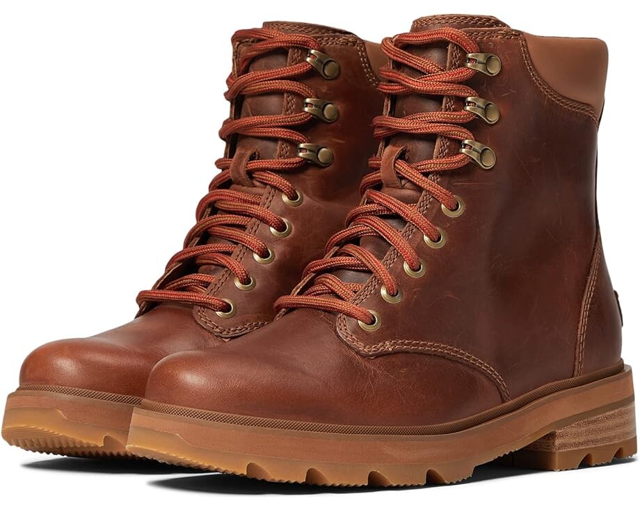 

Ботинки SOREL Lennox Lace STKD Waterproof, цвет Velvet Tan/Gum 2