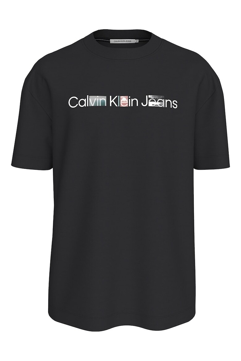 

Хлопковая футболка Calvin Klein Jeans, черный