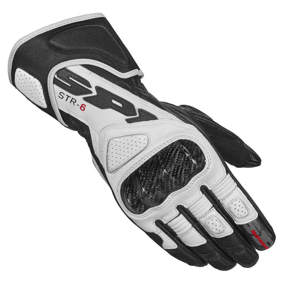 Мотоциклетные перчатки STR-6 Spidi, черно-белый