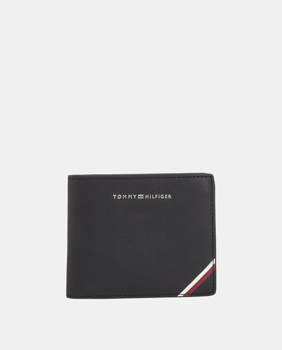 

Черный кожаный кошелек с буквами Tommy Hilfiger Tommy Hilfiger, черный