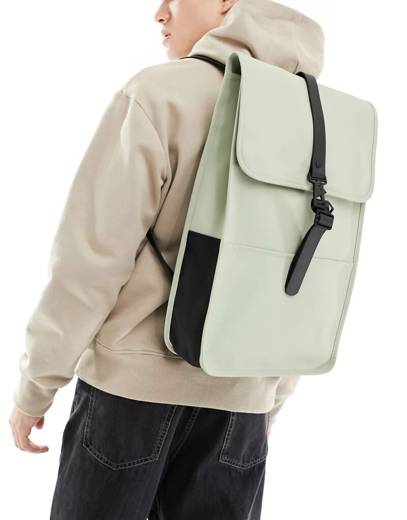 Водонепроницаемый рюкзак унисекс Rains 13000 шалфейного зеленого цвета