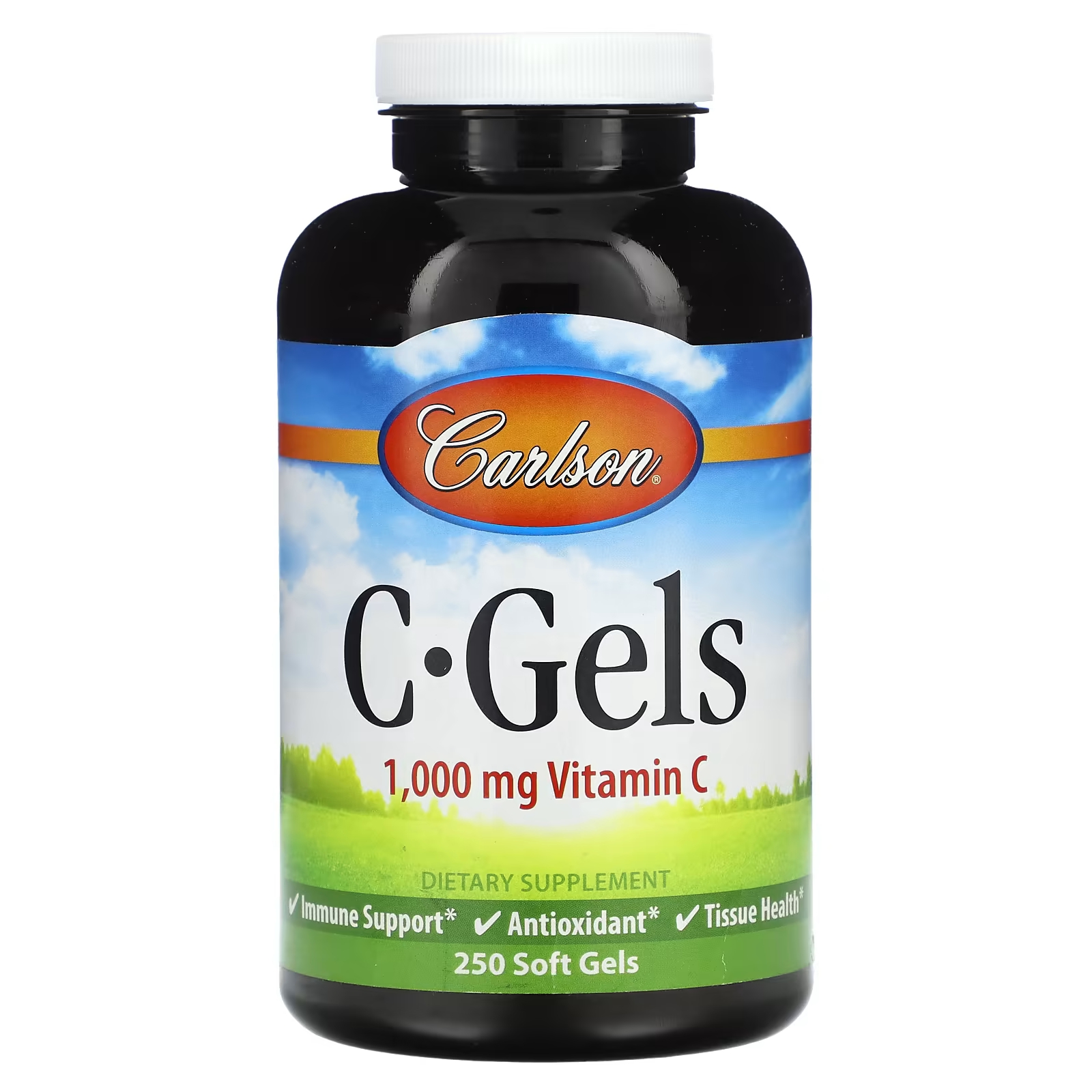 Carlson C-гели 1000 мг, 250 мягких таблеток carlson c•гель витамин c 1000 мг 250 мягких капсул