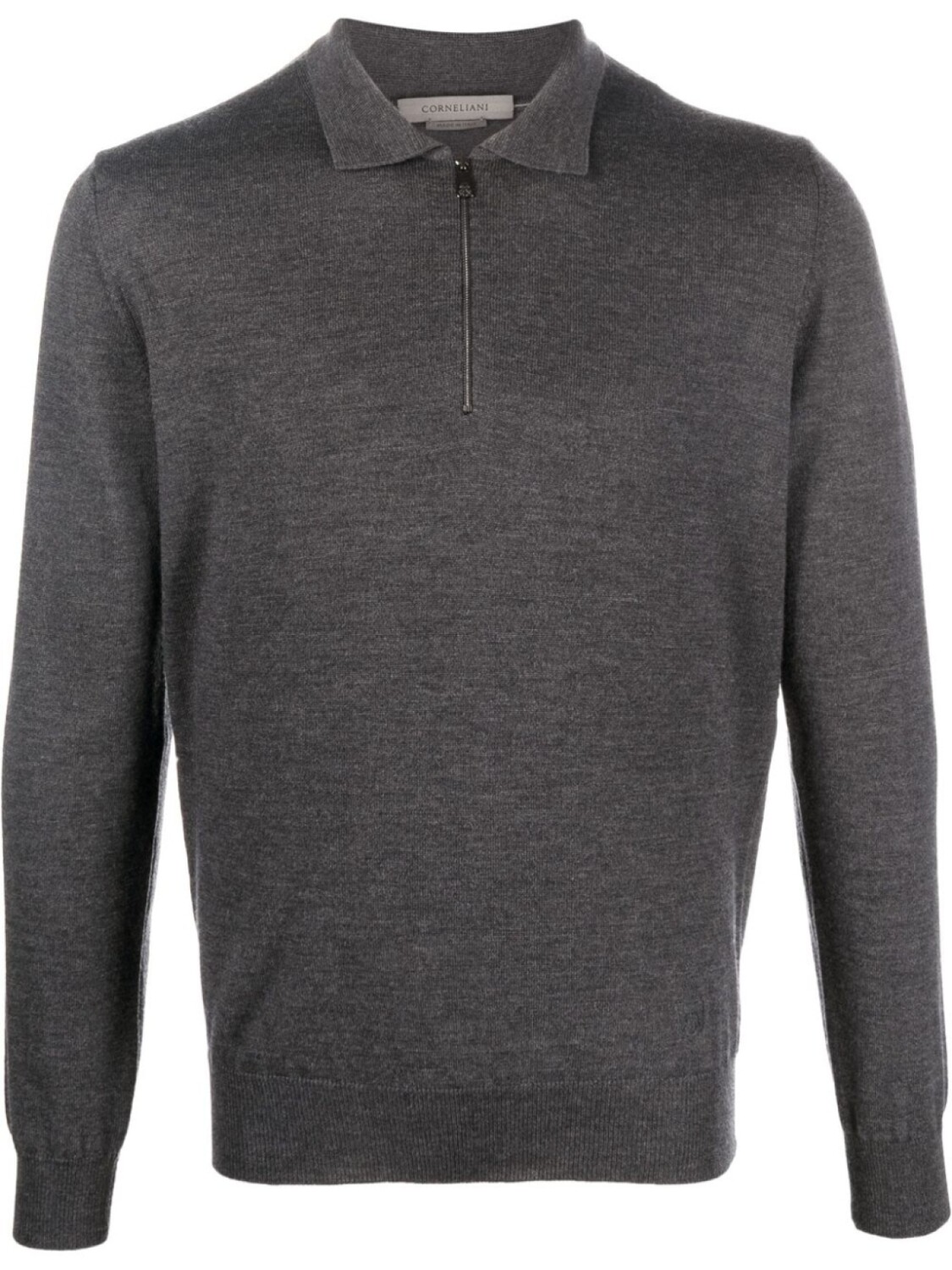 

Corneliani рубашка поло тонкой вязки, серый