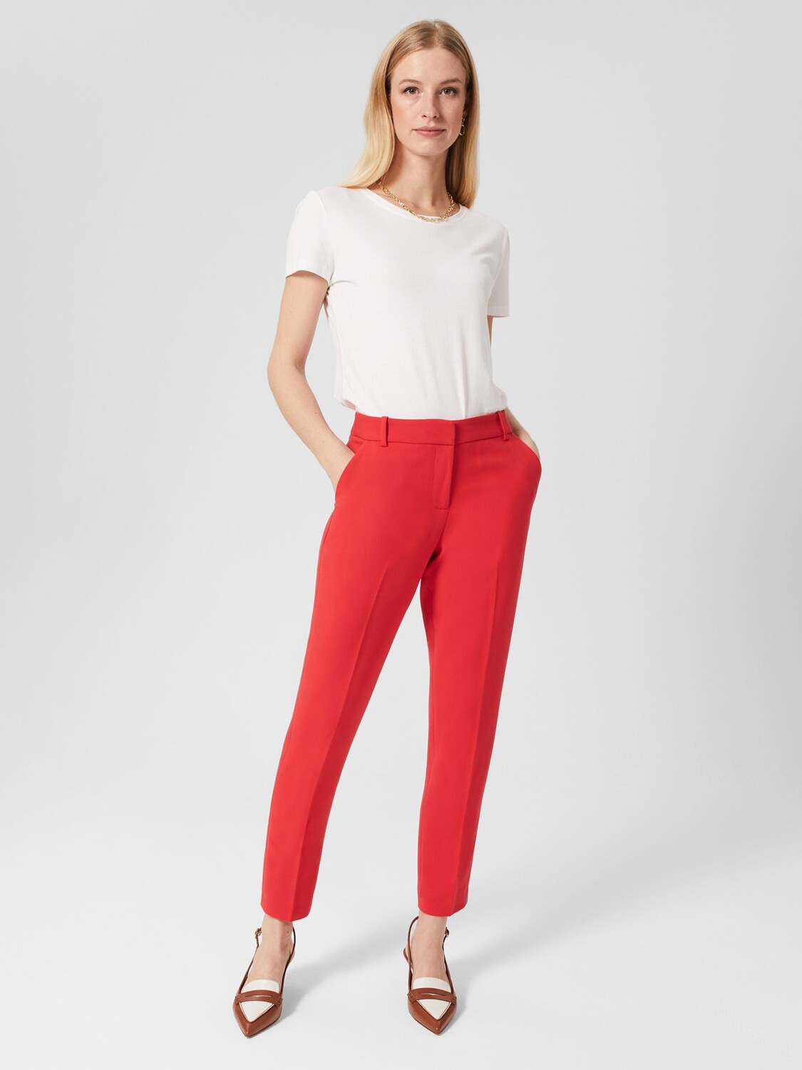 

Брюки Hobbs Petite Suki, огненно-красные, Красный, Брюки Hobbs Petite Suki, огненно-красные