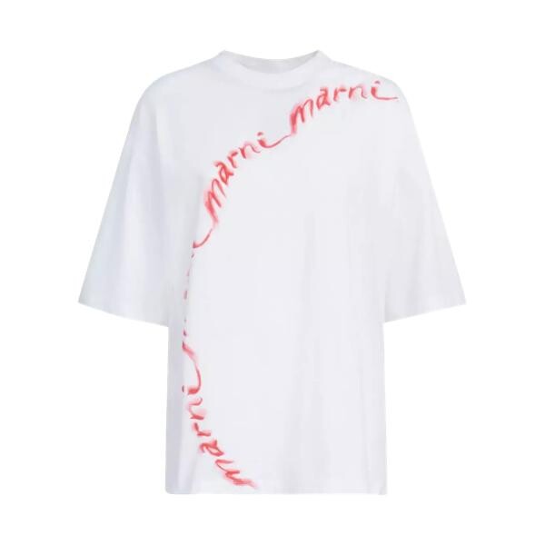 

Футболка t-shirt mit logo-print wlw01 wlw01 Marni, мультиколор