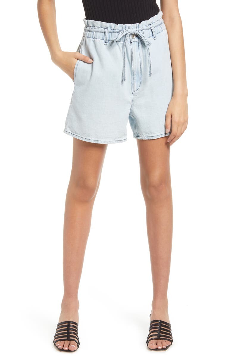

Джинсовые шорты из хлопка и льна RAG & BONE