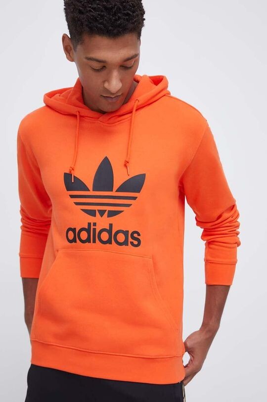 

Хлопковая толстовка adidas Originals, оранжевый