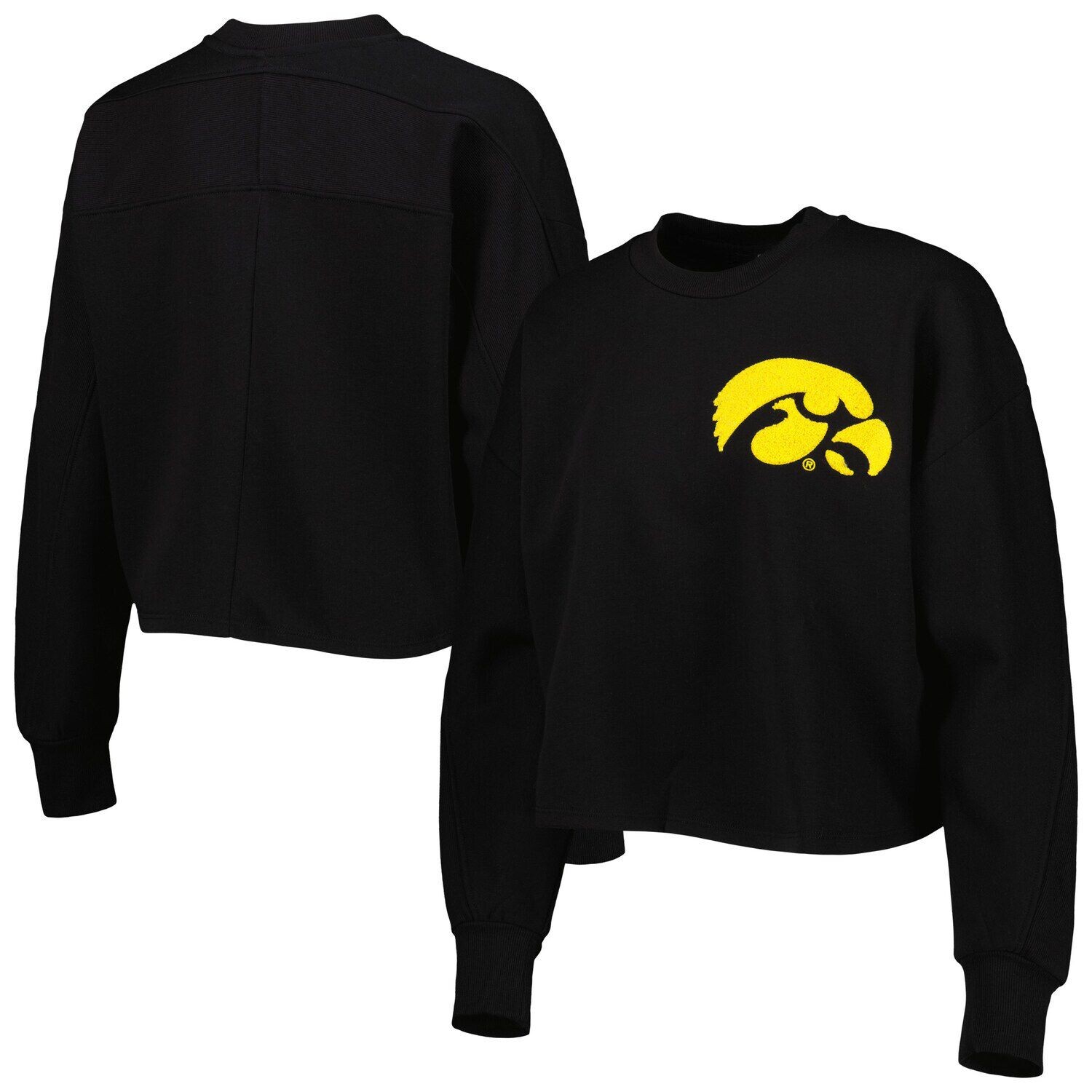

Женский пуловер Gameday Couture Black Iowa Hawkeyes Back To Reality с цветными блоками, толстовка