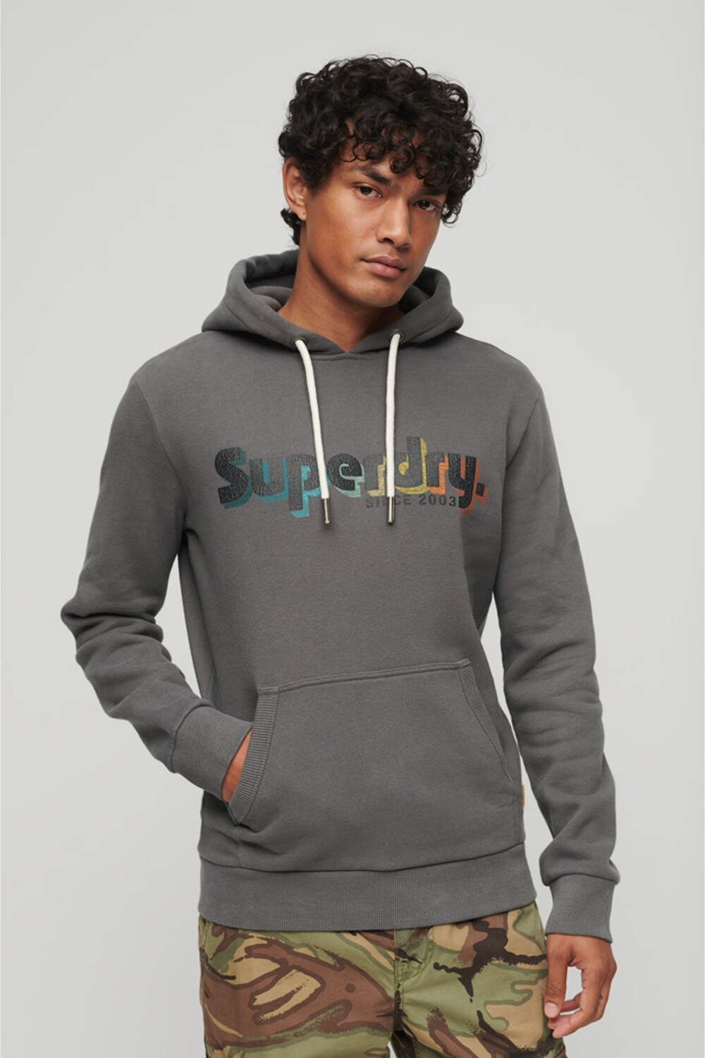 

Толстовка Terrain с логотипом Superdry, серый