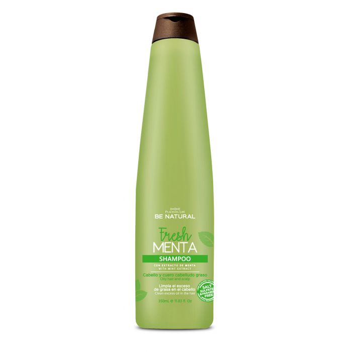 Шампунь Champú Fresh Menta Be Natural, 350 ml шампунь для волос l erboristica натуральный шампунь для волос регулятор кожного жира с экстрактами берёзы и мяты
