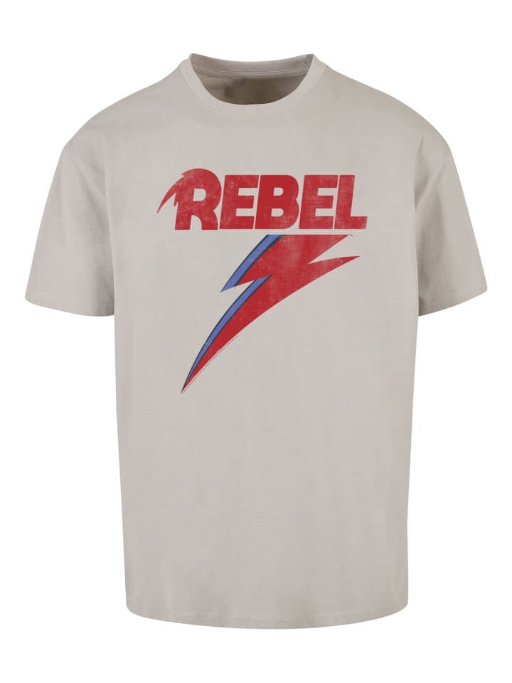 

Футболка F4NT4STIC David Bowie Rock Music Band Distressed Rebel, цвет lightasphalt