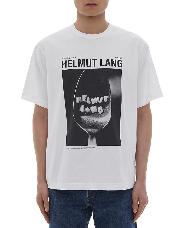 

Фото 1 Хлопковая футболка с рисунком Helmut Lang, Серый