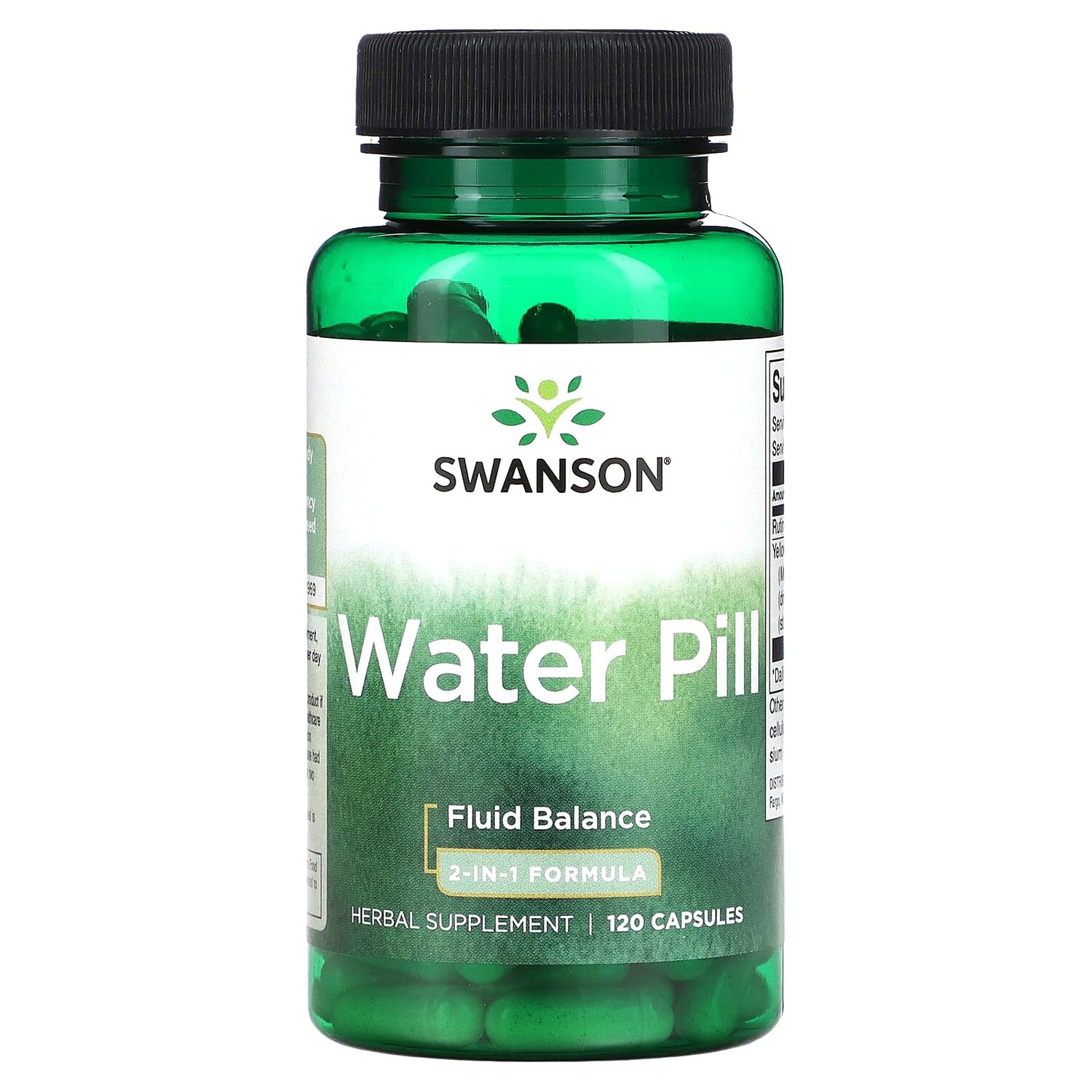 

Water Pill, формула 2-в-1, 120 капсул, Swanson