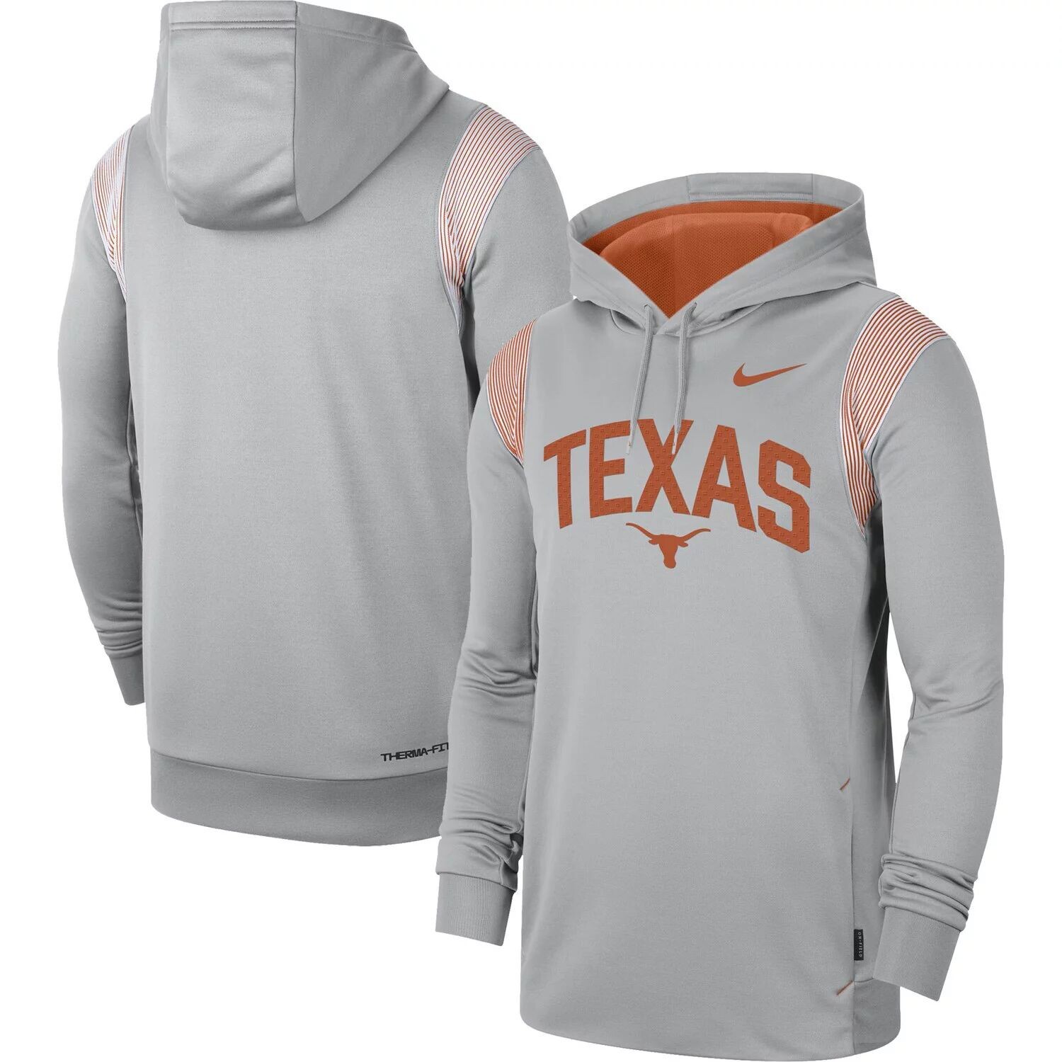 

Мужской серый пуловер с капюшоном Nike Texas Longhorns 2022 Game Day Sideline Performance