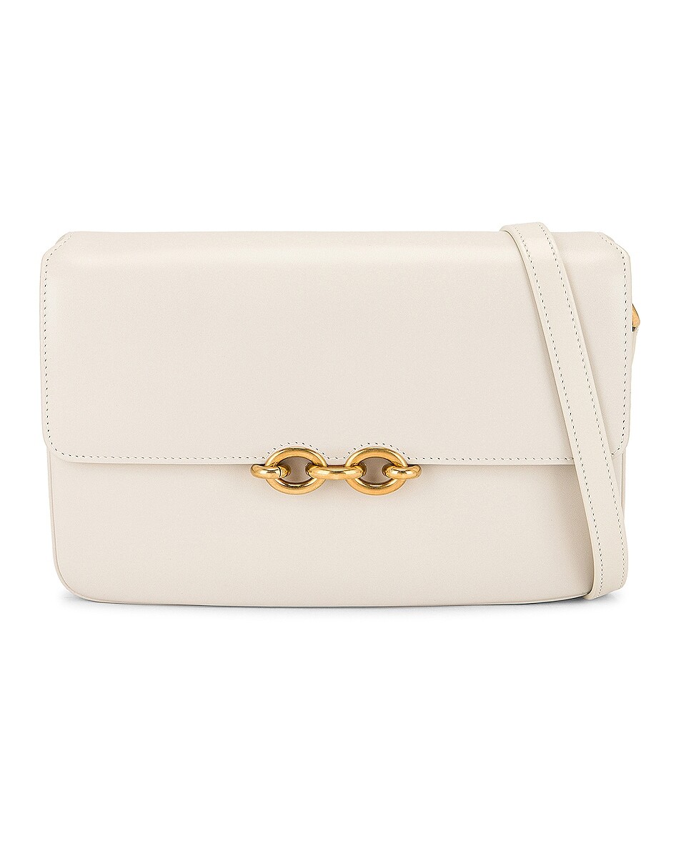 

Сумка кросс-боди Saint Laurent Le Maillon Satchel, цвет Crema Soft