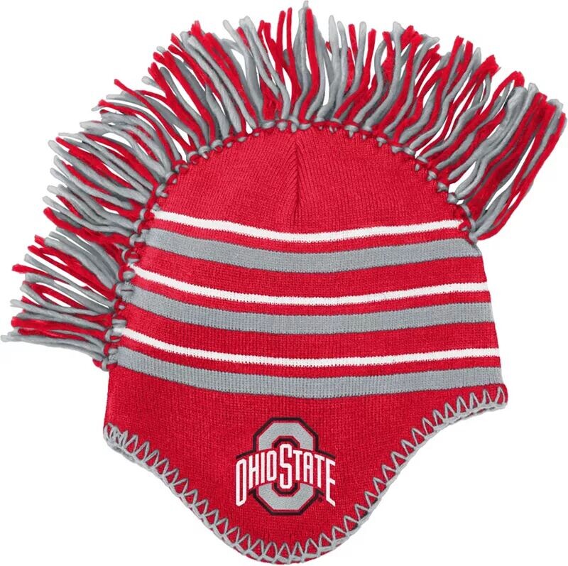 

Вязаная шапка Gen2 Youth Ohio State Buckeyes с алой полосой ирокезом