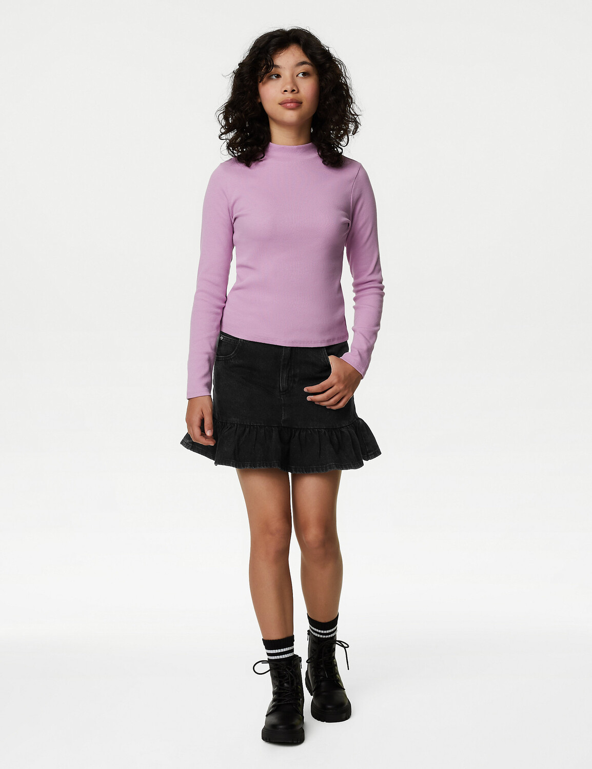 

Джинсовая юбка (6–16 лет) Marks & Spencer, черный