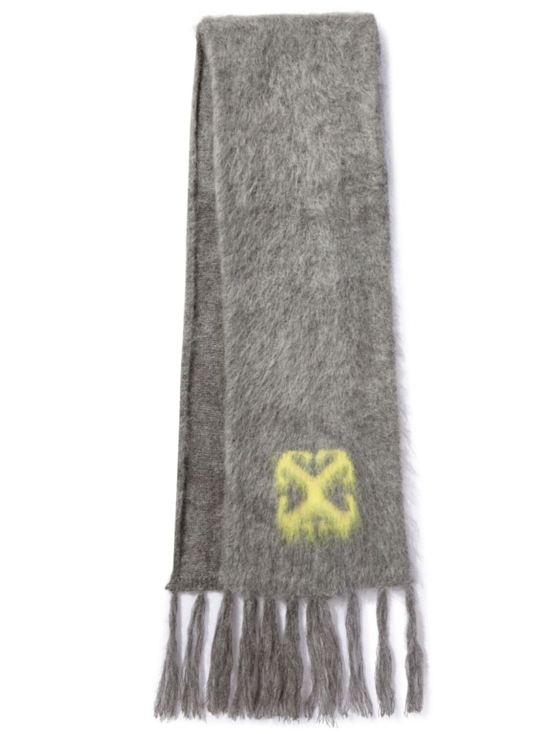 

Off-White шарф с жаккардовым логотипом, серый