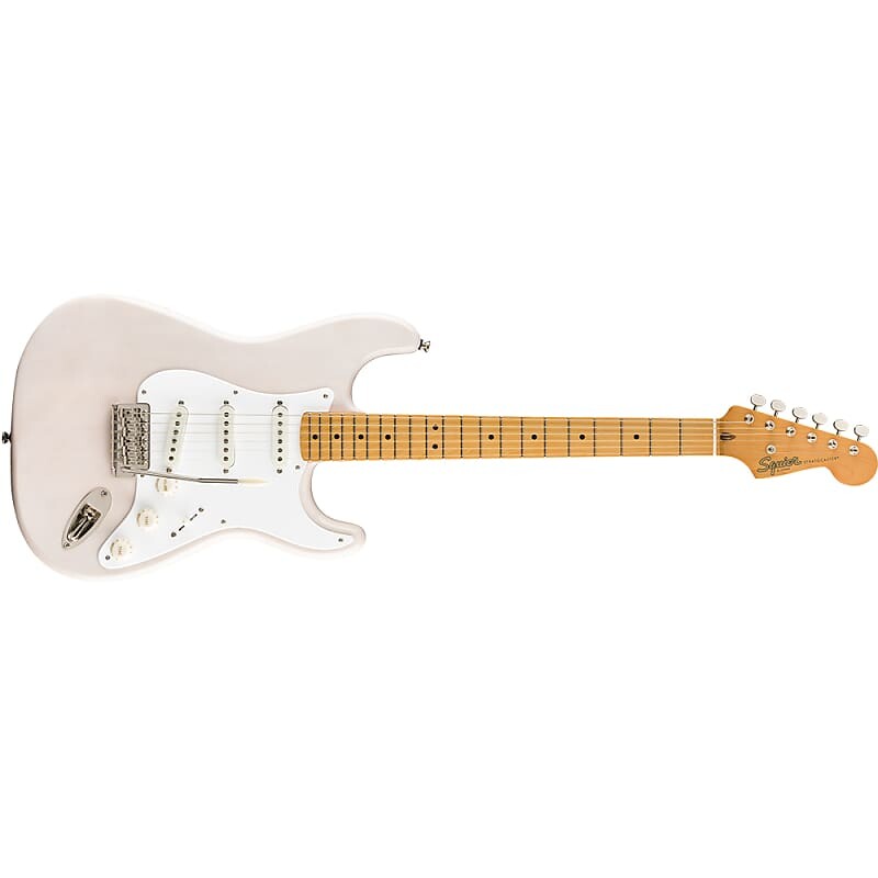 

Электрогитара Squier by Fender Classic Vibe '50s Stratocaster Guitar, Maple, White Blonde
