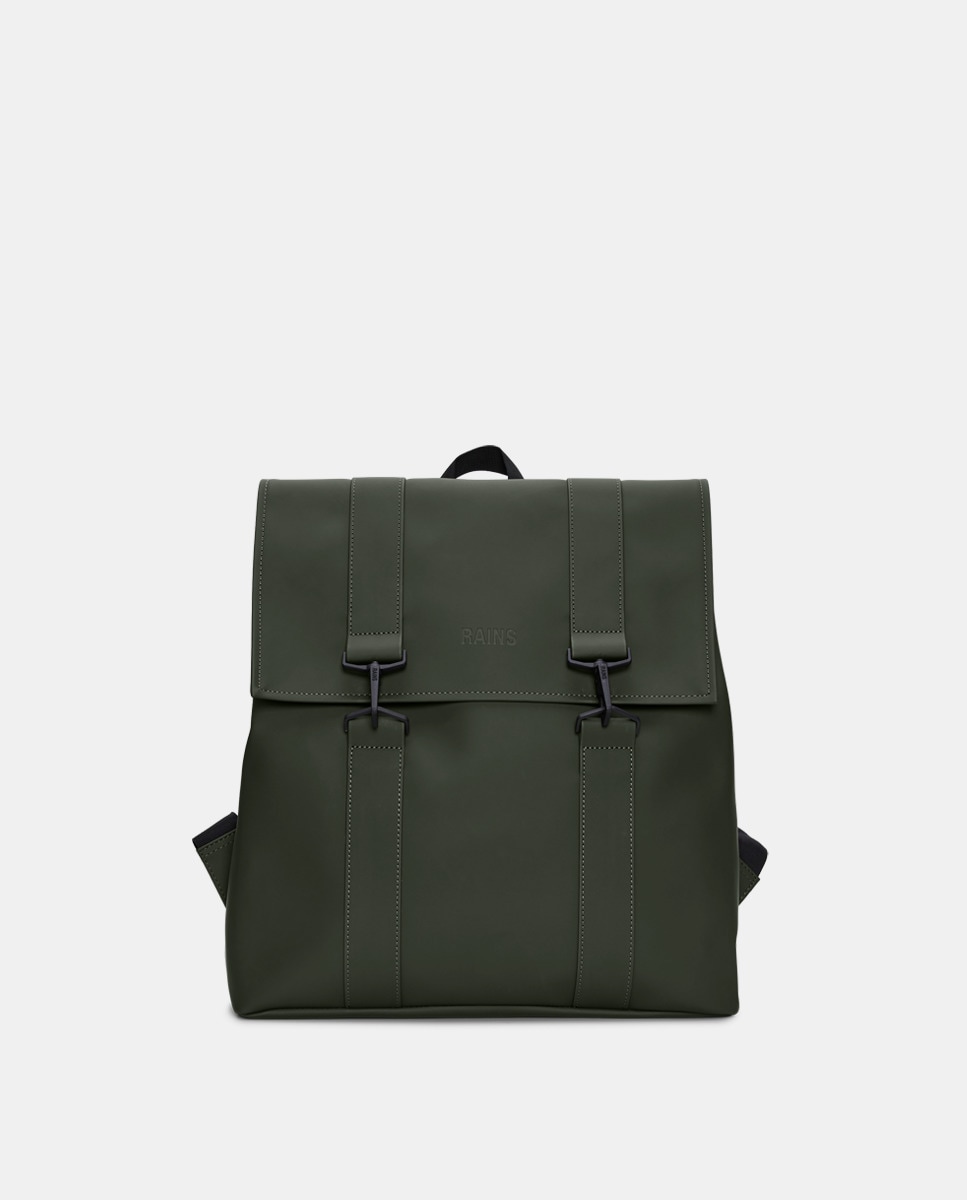 Большой рюкзак MSN военного зеленого цвета с отделением для ноутбука Rains цена и фото