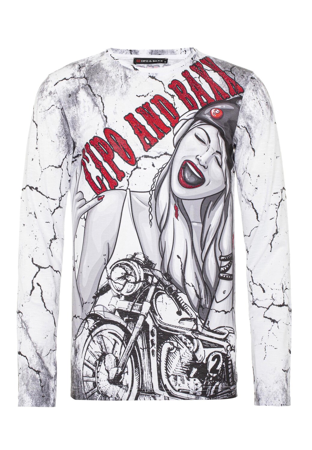 

Лонгслив Cipo & Baxx Langarmshirt, белый