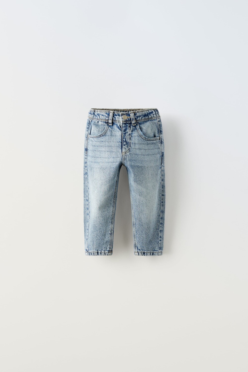 

Джинсы с вышивкой Zara, голубой
