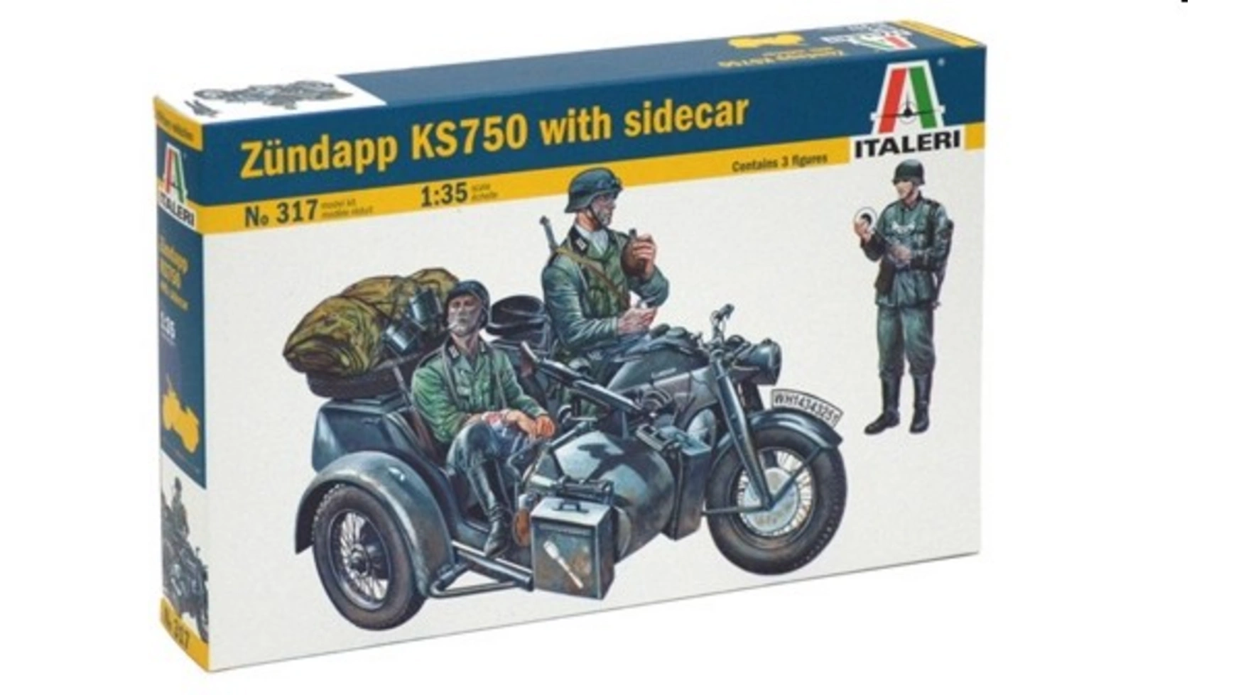 Italeri мотоциклетная команда Zündapp KS750