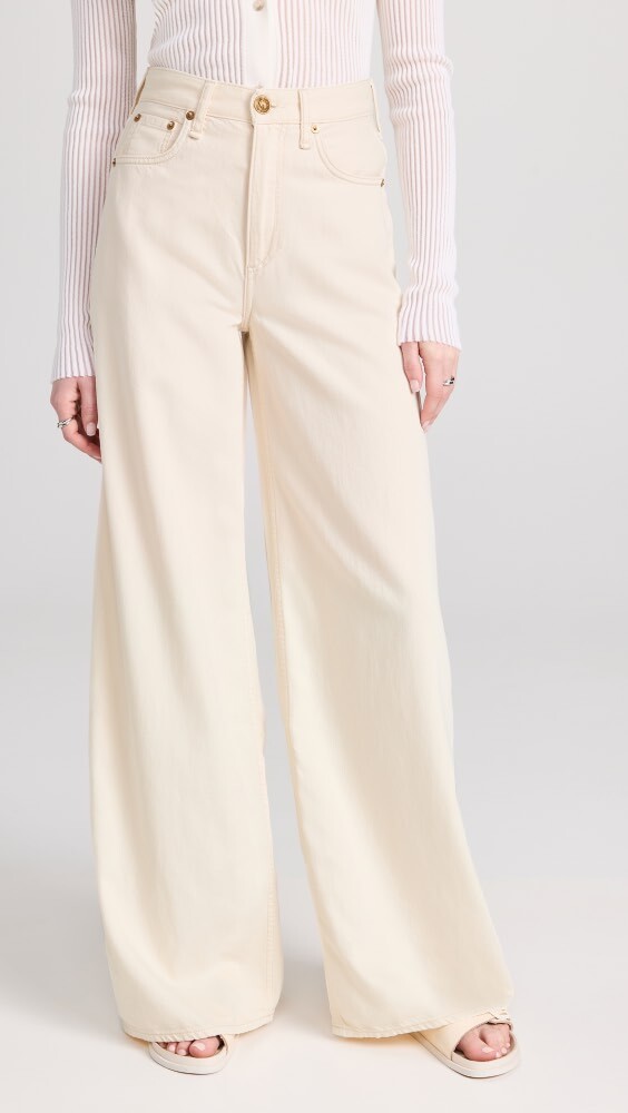 

Брюки Rag & Bone Featherweight Sofie, экру