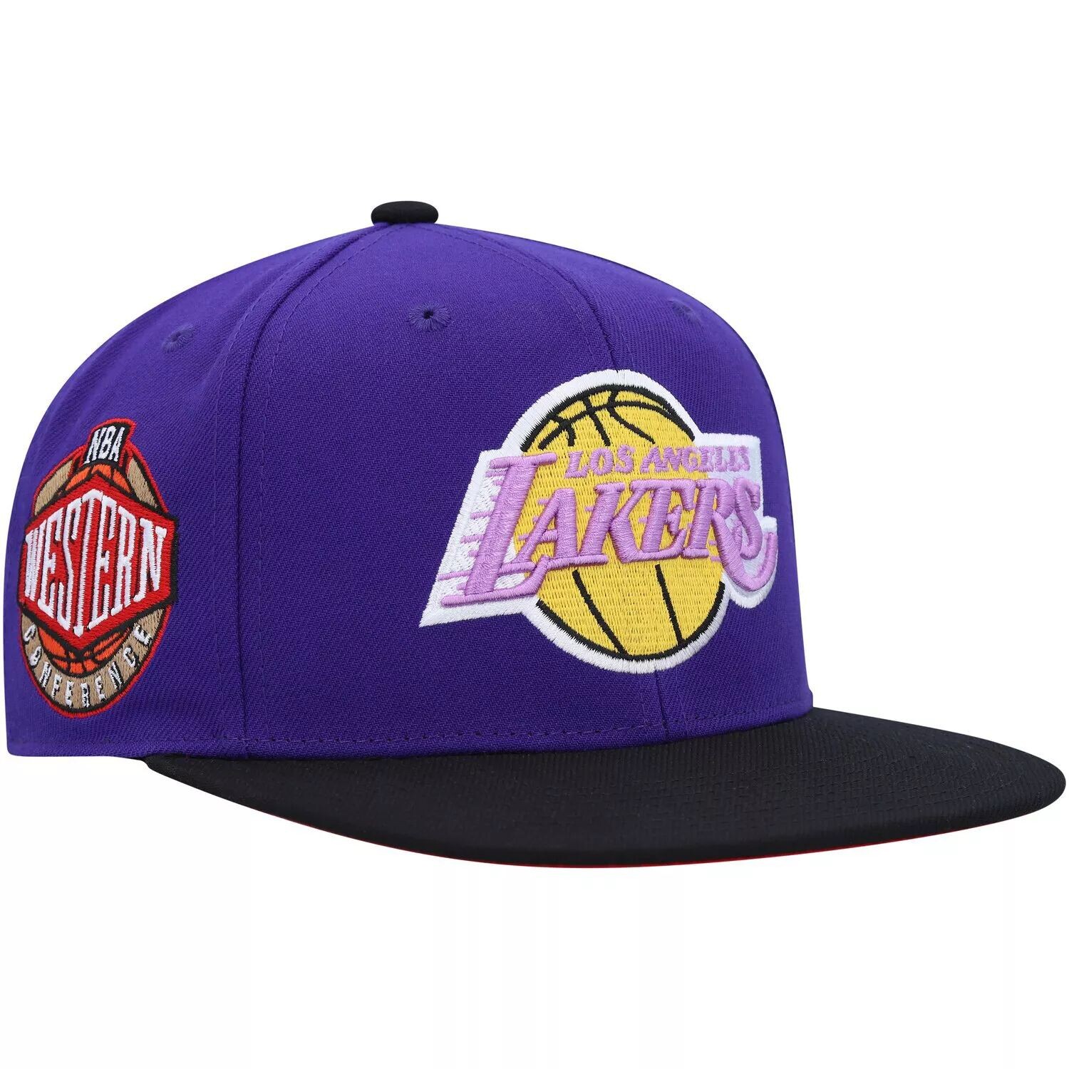 

Мужская фиолетовая мужская шляпа Mitchell & Ness Los Angeles Lakers из твердой древесины, классическая шляпа Coast to Coast