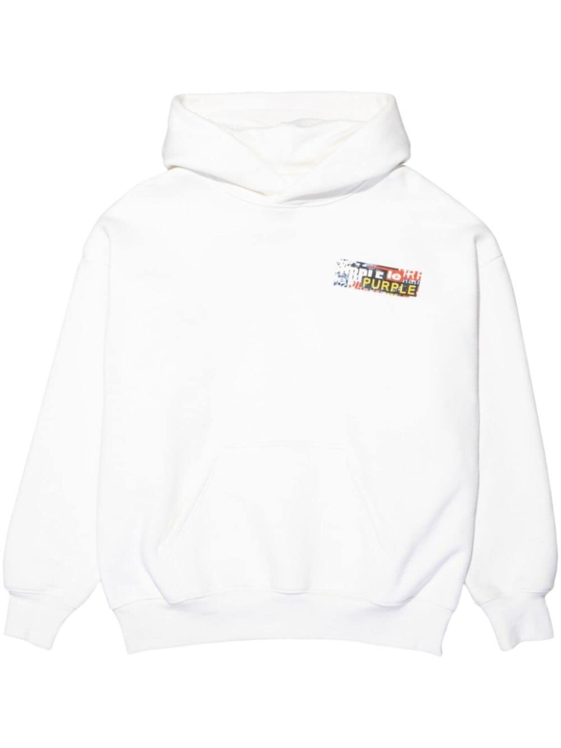 

Purple Brand флисовое худи с логотипом, белый
