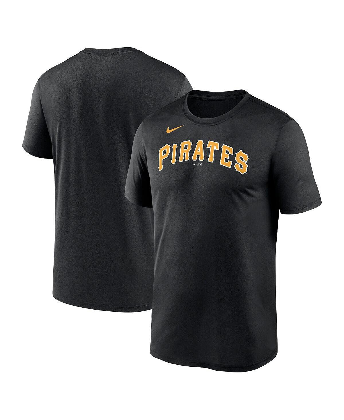 

Мужская черная футболка с надписью Pittsburgh Pirates New Legend Nike, Черный