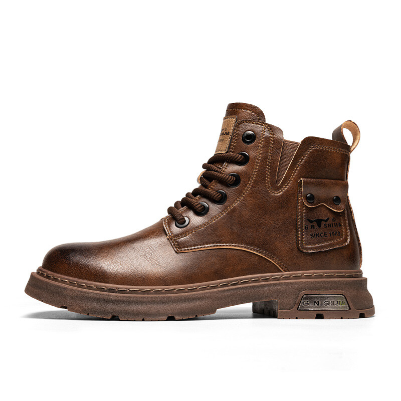 

Мужские ботинки Cahhrrn X Martin Boot Men Beige G.N.Shijia