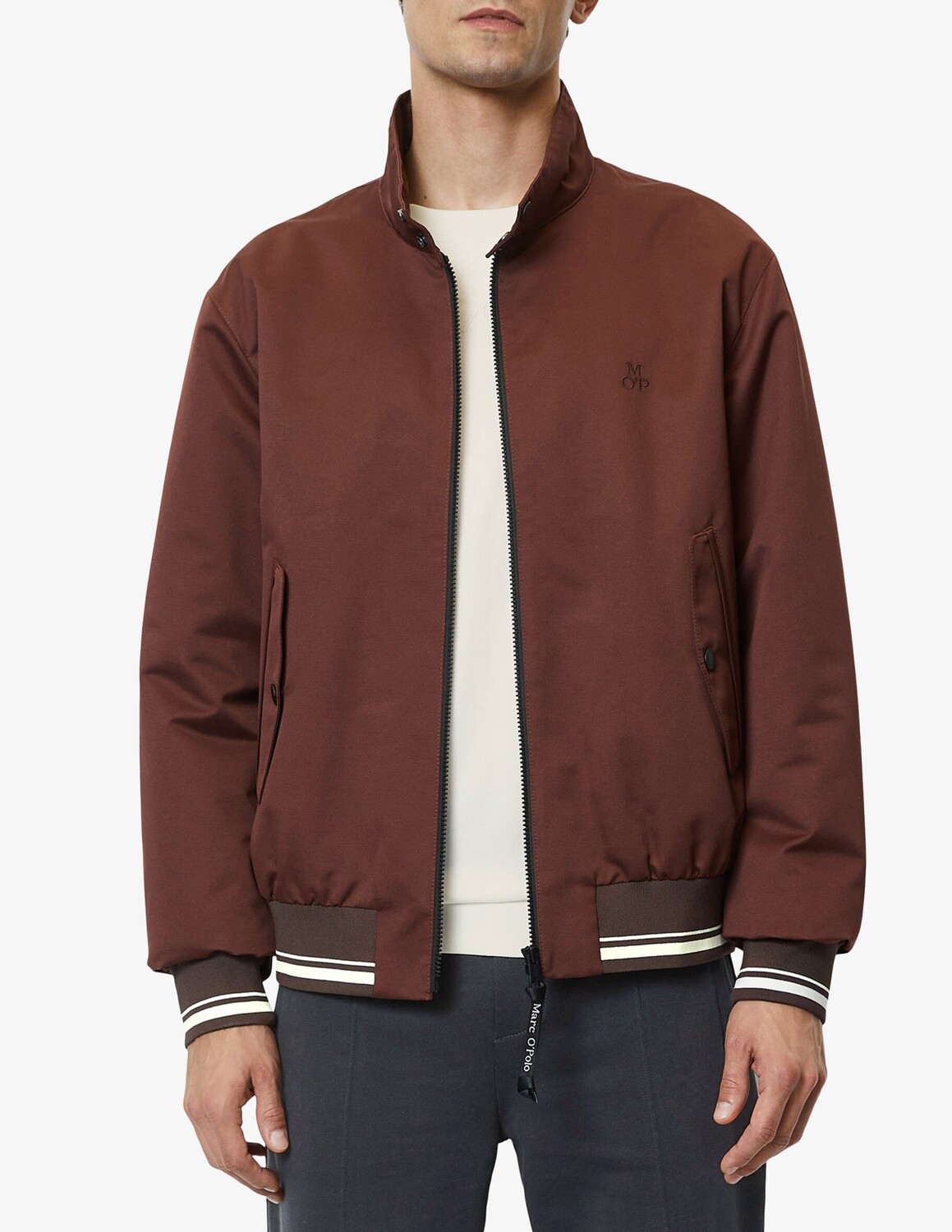 

Куртка Harrington с байкерским воротником Marc O'Polo, коричневый