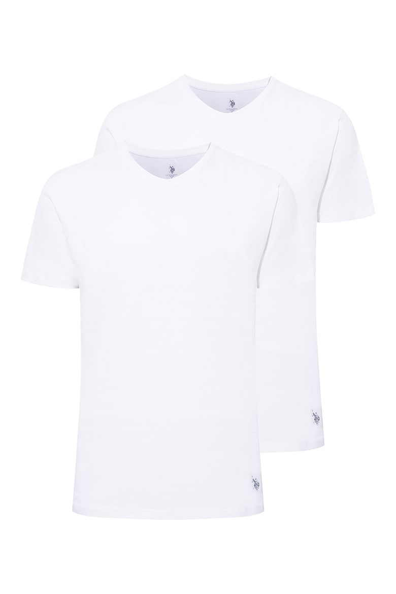 Домашние футболки с овальным вырезом – 2 шт U S Polo Assn , белый
