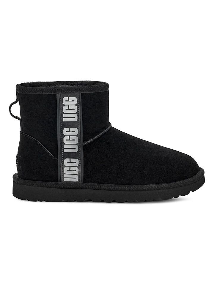 

Ботинки UGG Lammfell W Classic Mini Side Logo II, черный