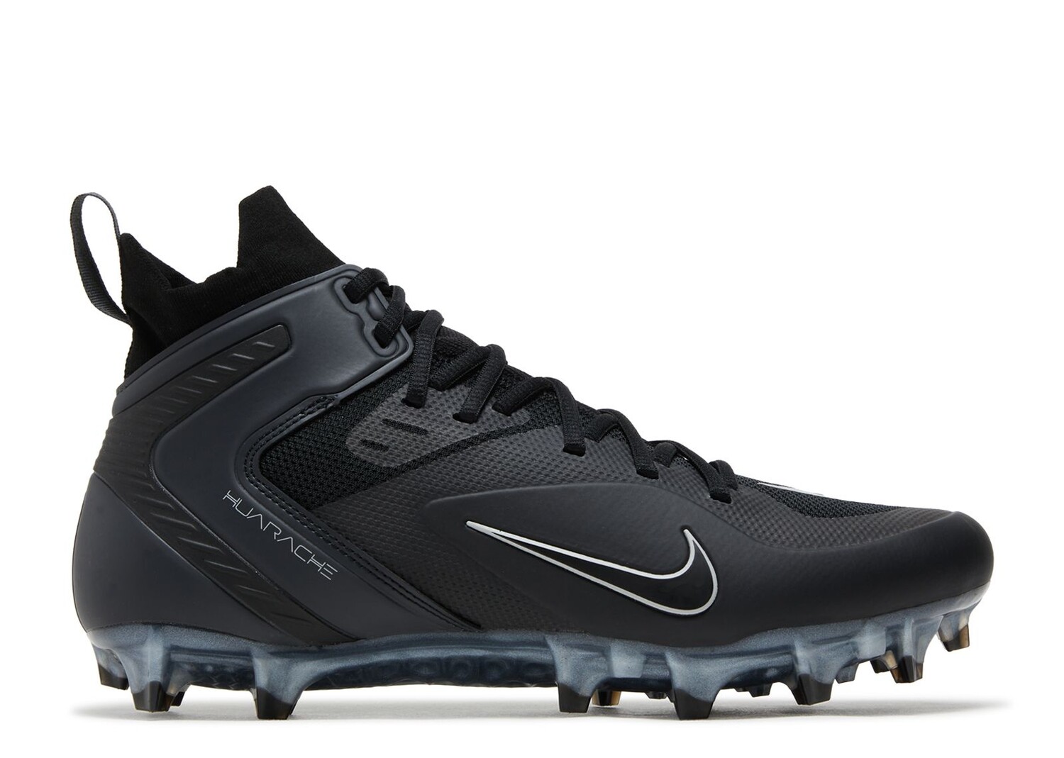 

Кроссовки Nike Alpha Huarache 8 Elite 'Black Light Smoke Grey', черный