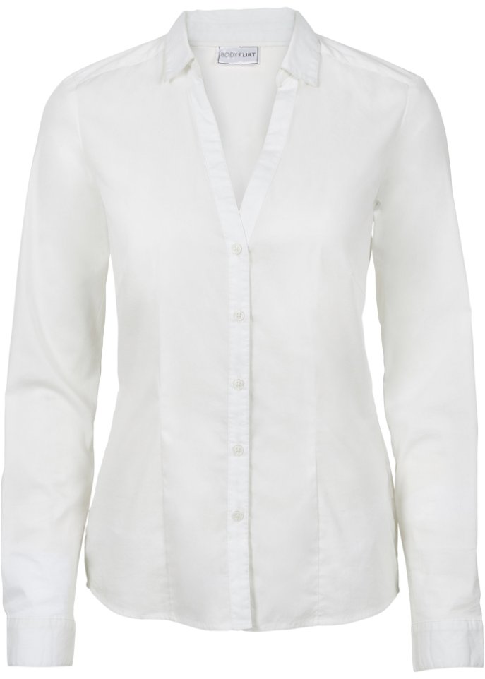 цена Эластичная блузка Bodyflirt, белый