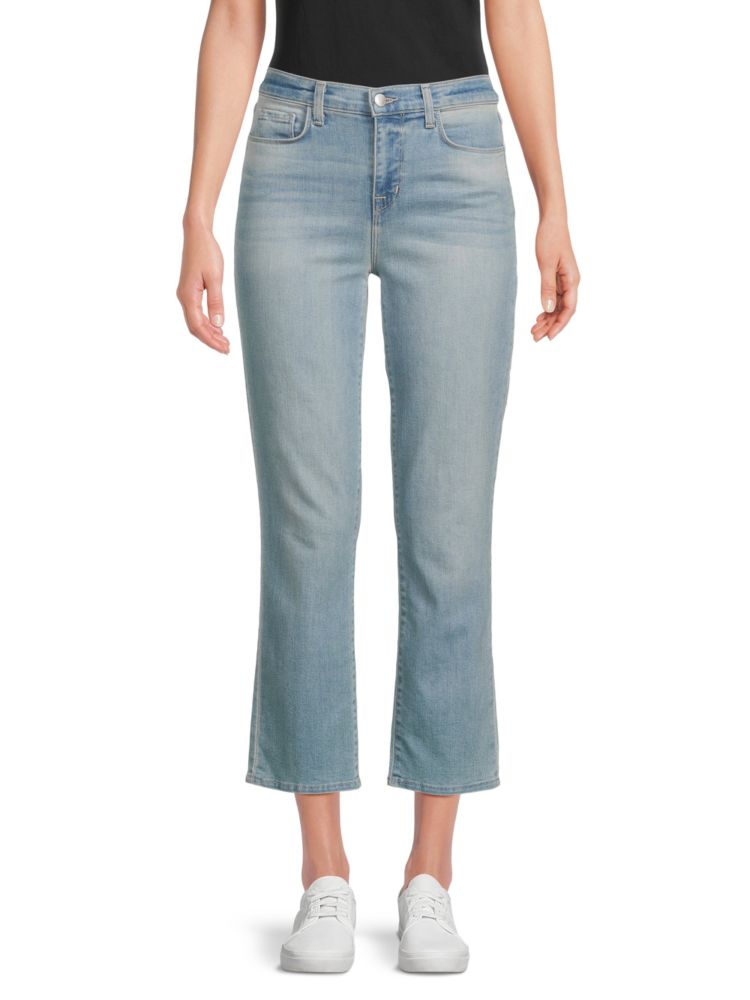 цена Укороченные джинсы-сигареты Alexia с высокой посадкой L'Agence, цвет Melrose