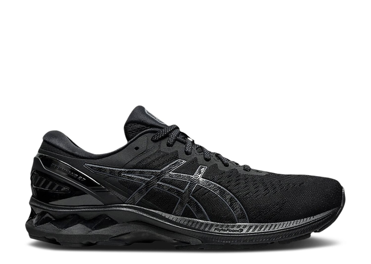 Кроссовки ASICS Gel Kayano 27 4E Wide 'Triple Black', черный кроссовки gel kayano 27 4e wide triple black asics черный