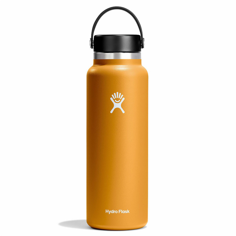 

Изолированная бутылка с гибкой крышкой емкостью 40 унций Hydro Flask, коричневый