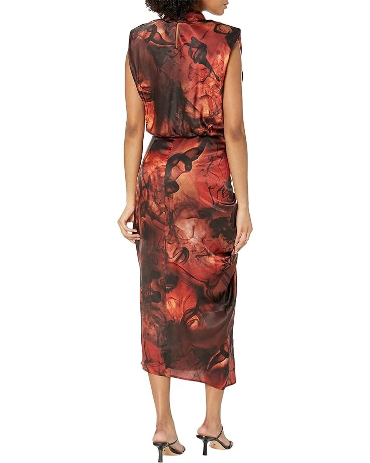 

Платье AllSaints Isa Claudia Dress, цвет Deep Rust Red