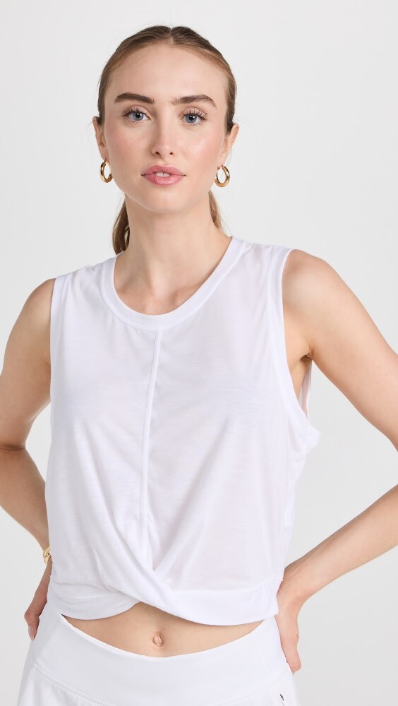 

Топ Sweaty Betty Twist Front Tank, белый