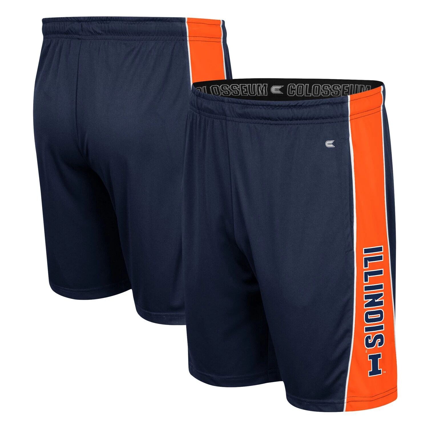 

Мужские темно-синие шорты Illinois Fighting Illini со вставками Colosseum