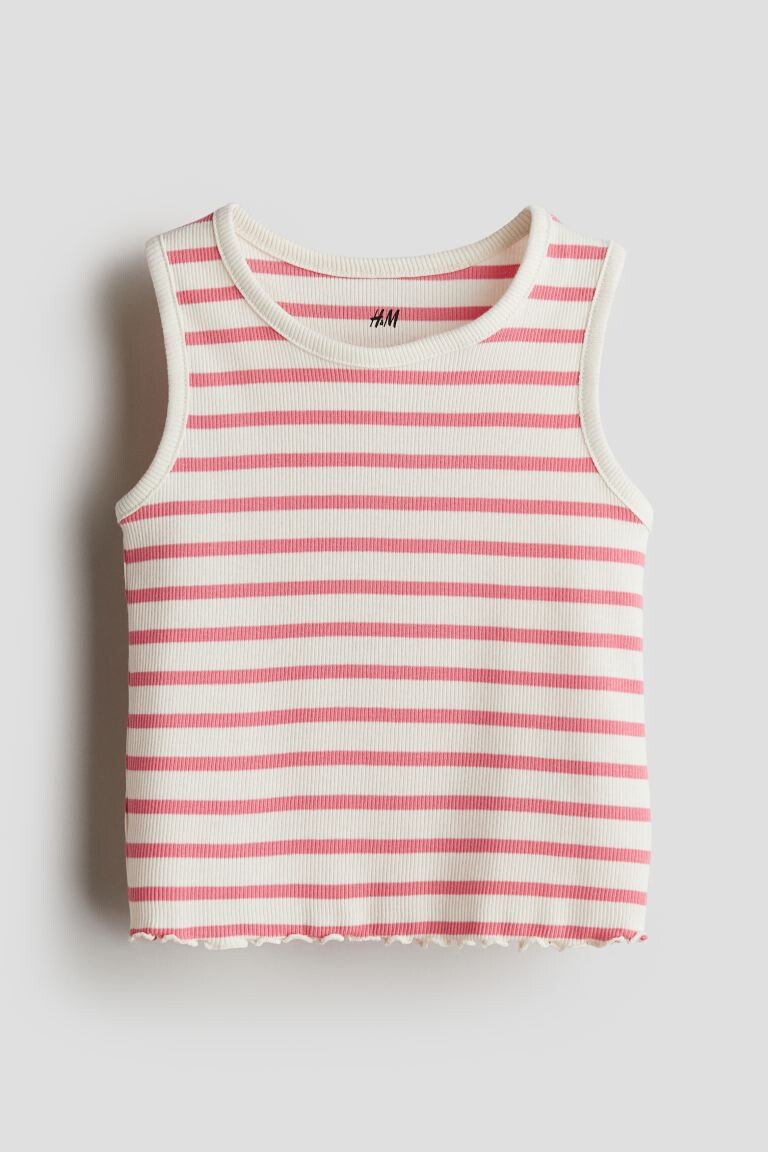 

Майка в рубчик H&M, розовый