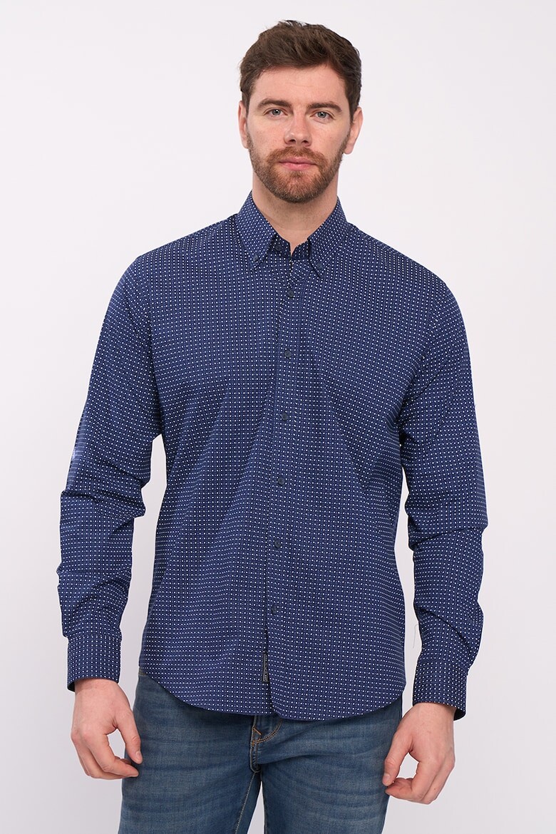 

Рубашка в горошек Lee Cooper, синий