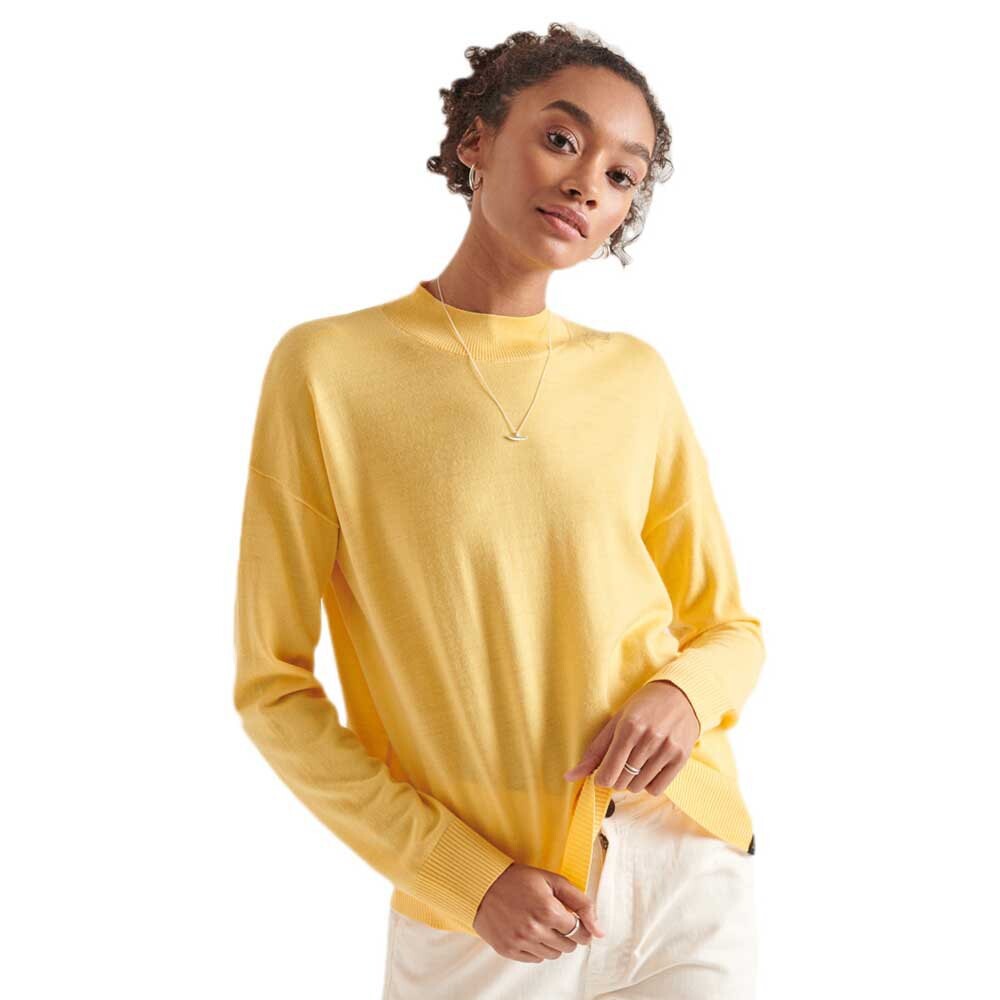 

Свитер Superdry Merino Mock Neck, желтый