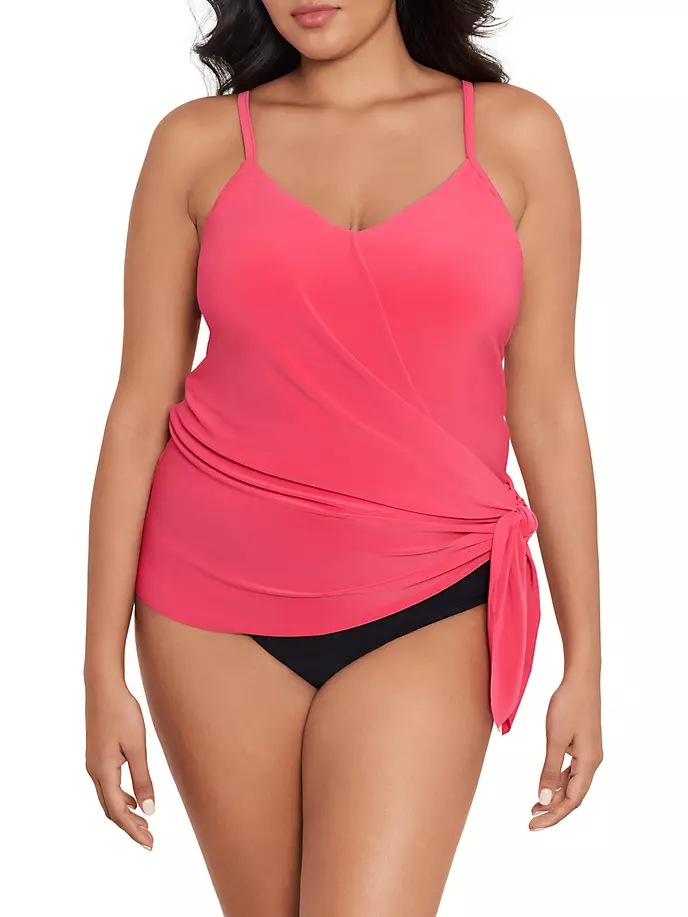

Сплошной купальник Alex Magicsuit Swim, Plus Size, цвет coral rose