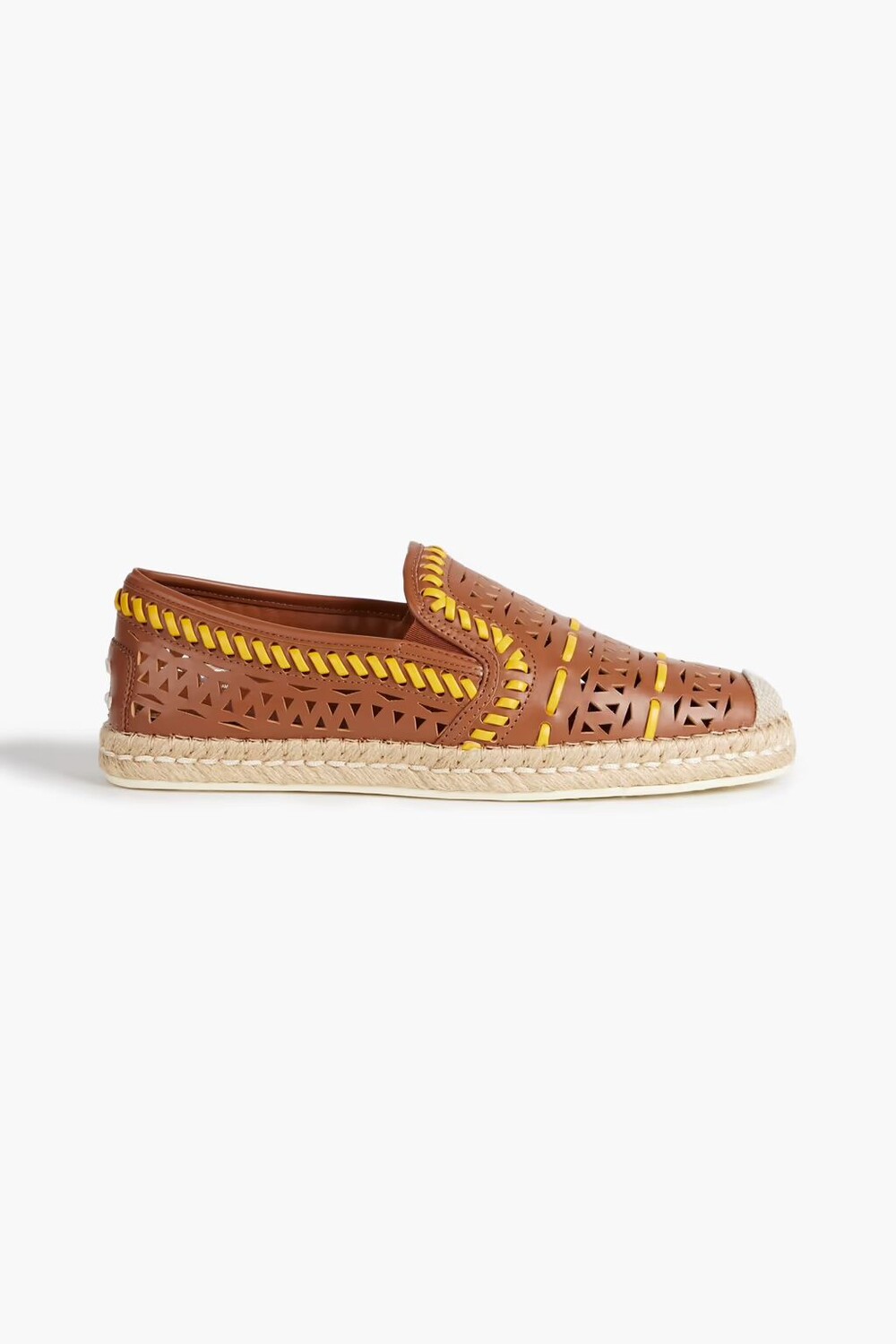 

Эспадрильи из кожи с лазерной резкой Tod'S, коричневый